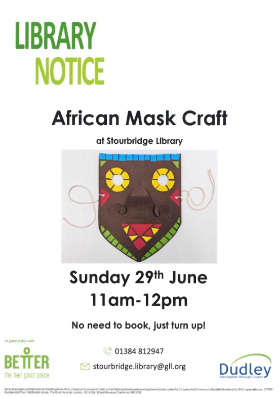 Stourbridge Library - African Mask Craft
